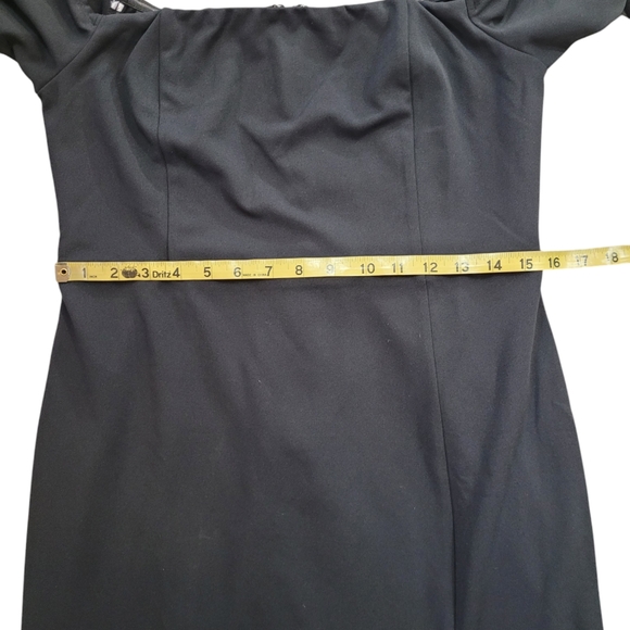 New LULU'S Black Off The Shoulder Maxi Dress Size XL - Picture 9 of 14